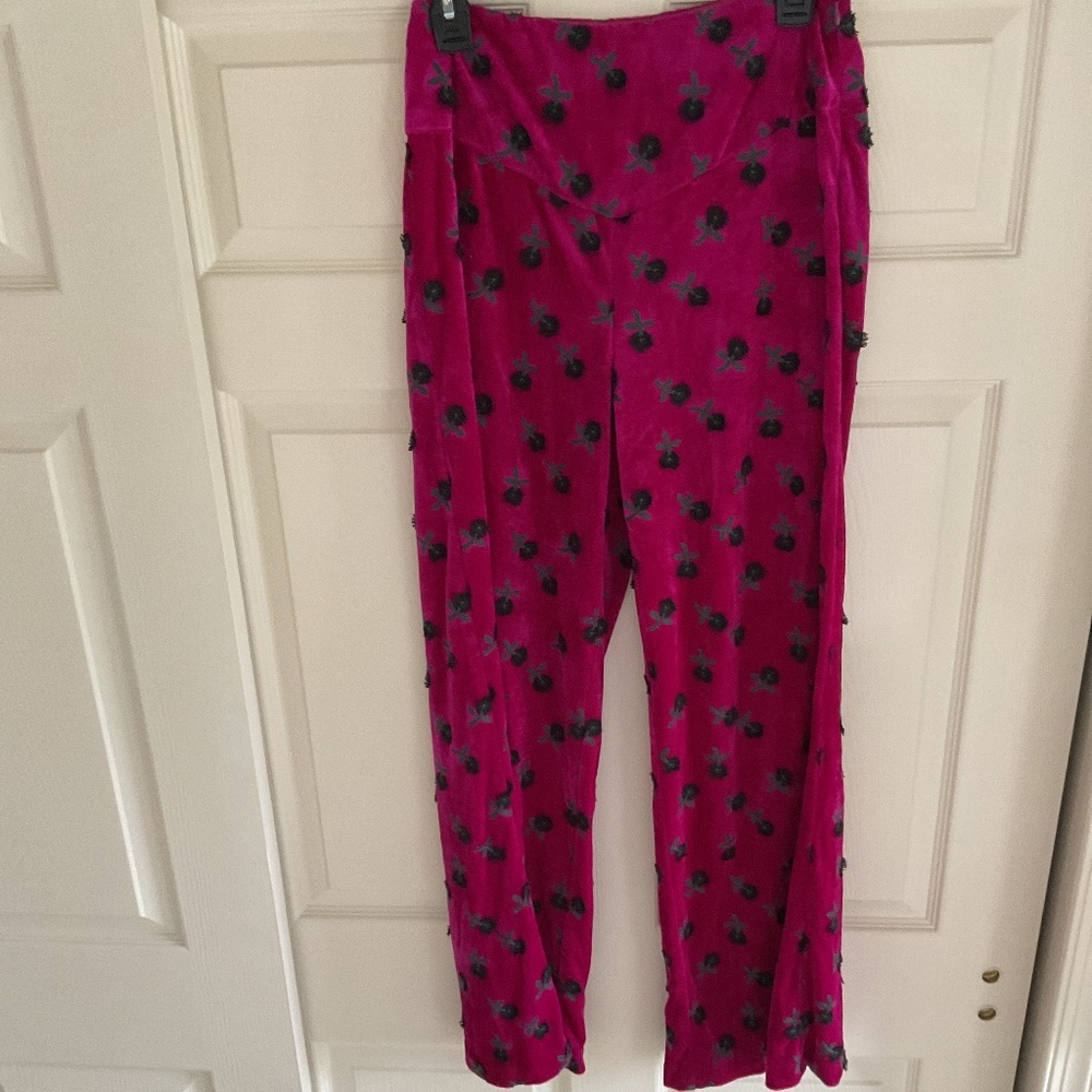 Anna Sui Velvet Wide-leg Pants - Picture 3 of 8
